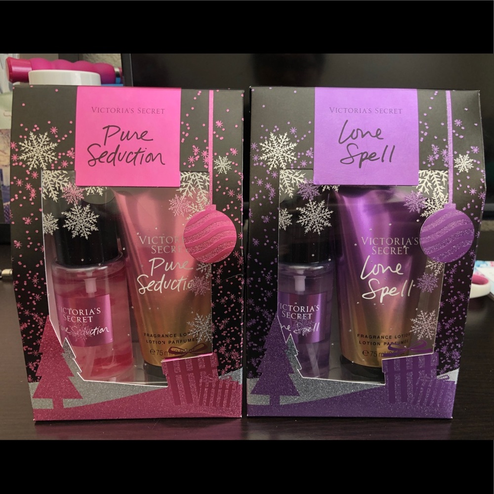 VS Travel size lotion and mist